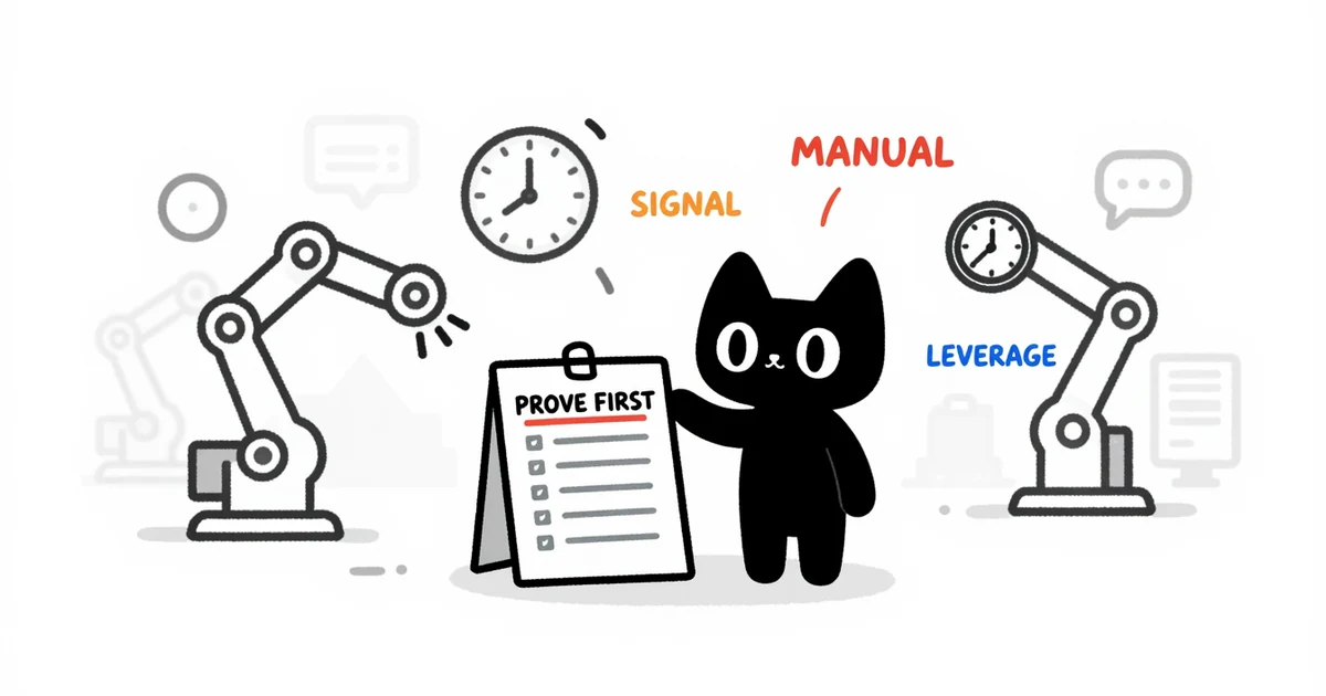 Automation yang Belum Terbukti Manual Cuma Mempercepat Noise