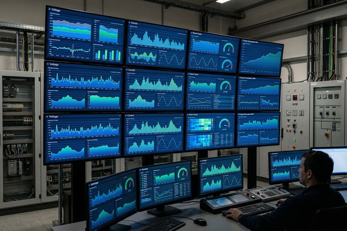 Monitoring energi industri di control room