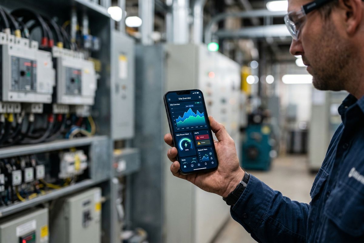 Dashboard monitoring dari smartphone