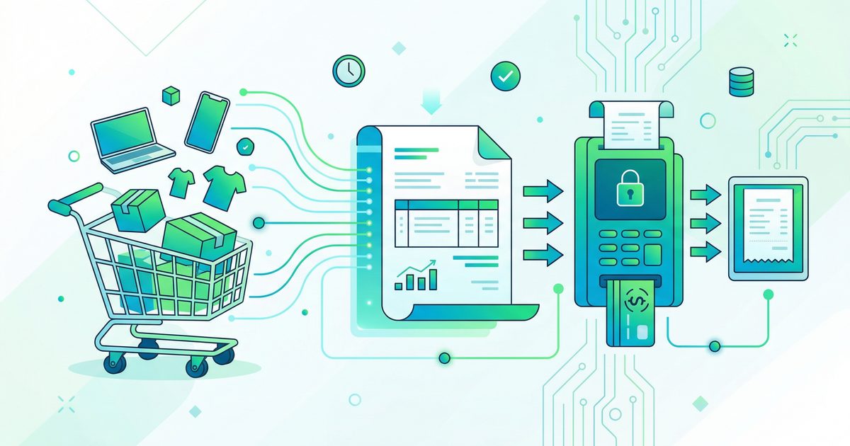 Invoice dan checkout automation flow