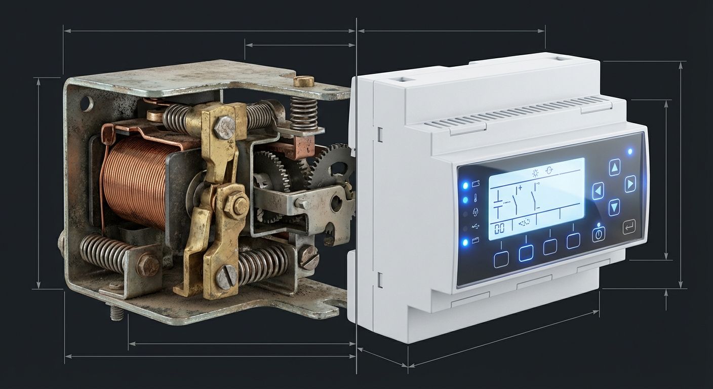 Perbandingan relay mekanikal dan digital