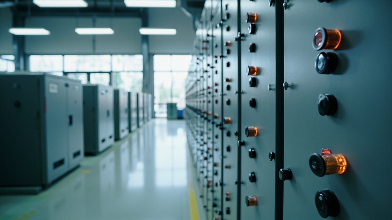 Switchgear panel modern dengan protection relay